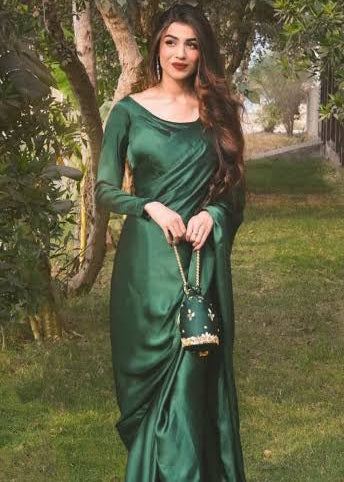 New Plain Silk Saree Collection