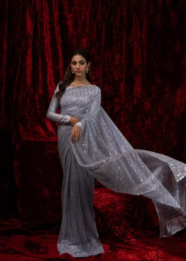 Moonlight Stitched Saree