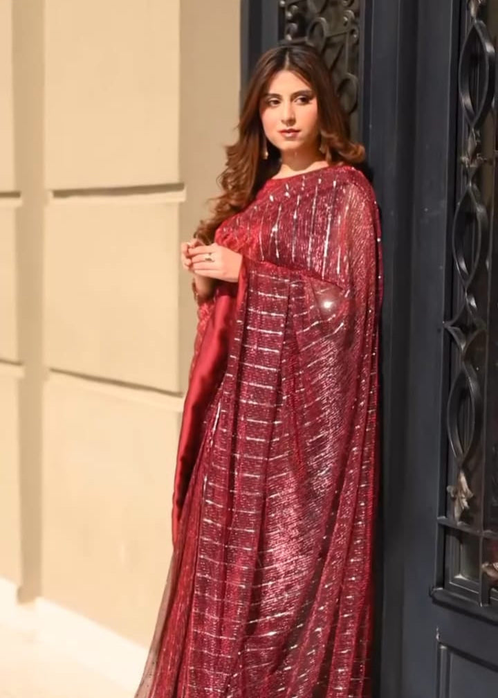 Moonlight Stitched Saree