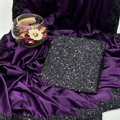 Premium Shamoz Silk Unstitched Saree