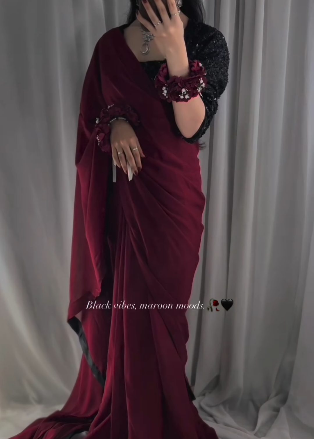 Premium Shamoz Silk Saree  Ready to Wear Elegance